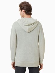 AllSaints Green Mode Merino Zip Hoodie - Image 2 of 5