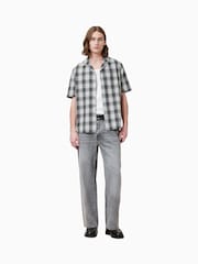 AllSaints Black Undermono Short Sleeve 100% Organic Cotton Shirt - Image 3 of 8