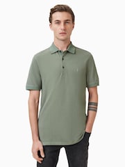 AllSaints Green Reform Shortsleeve Polo Shirt 2 Pack - Image 2 of 7