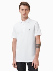 AllSaints Green Reform Shortsleeve Polo Shirt 2 Pack - Image 3 of 7