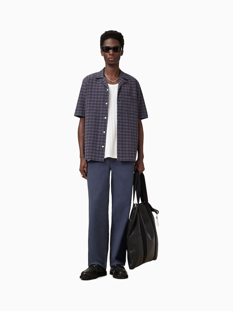 AllSaints Blue Hanbury Trousers - Image 1 of 8