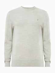 AllSaints Slate Green Mode Merino Crew Jumper - Image 8 of 8