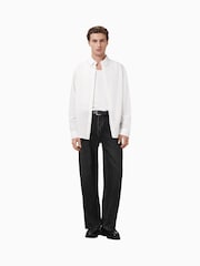 AllSaints White Cassis Long Sleeve 100% Organic Cotton Shirt - Image 1 of 7
