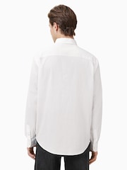 AllSaints White Cassis Long Sleeve 100% Organic Cotton Shirt - Image 3 of 7