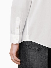 AllSaints White Cassis Long Sleeve 100% Organic Cotton Shirt - Image 4 of 7