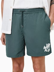 Зеленый - AllSaints Orlando Swim Shorts - Image 3 of 9