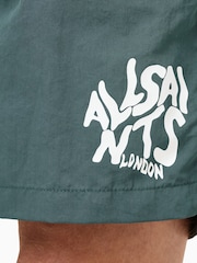 Зеленый - AllSaints Orlando Swim Shorts - Image 5 of 9