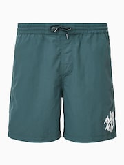 Зеленый - AllSaints Orlando Swim Shorts - Image 9 of 9