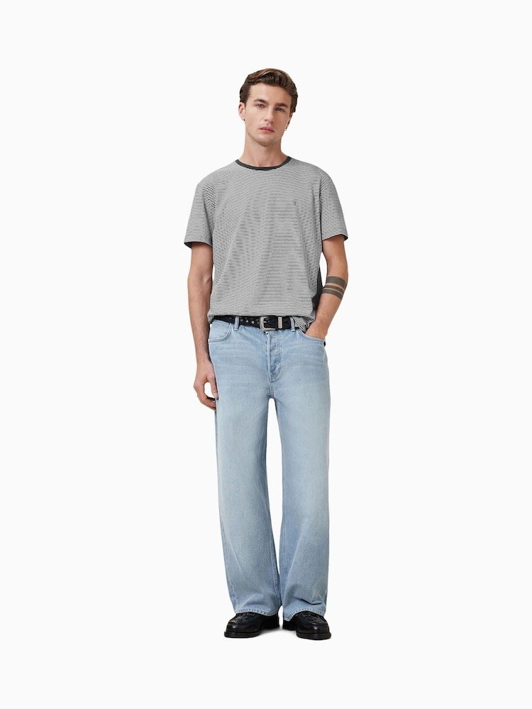 AllSaints Grey Dillon Crew T-Shirt - Image 4 of 6