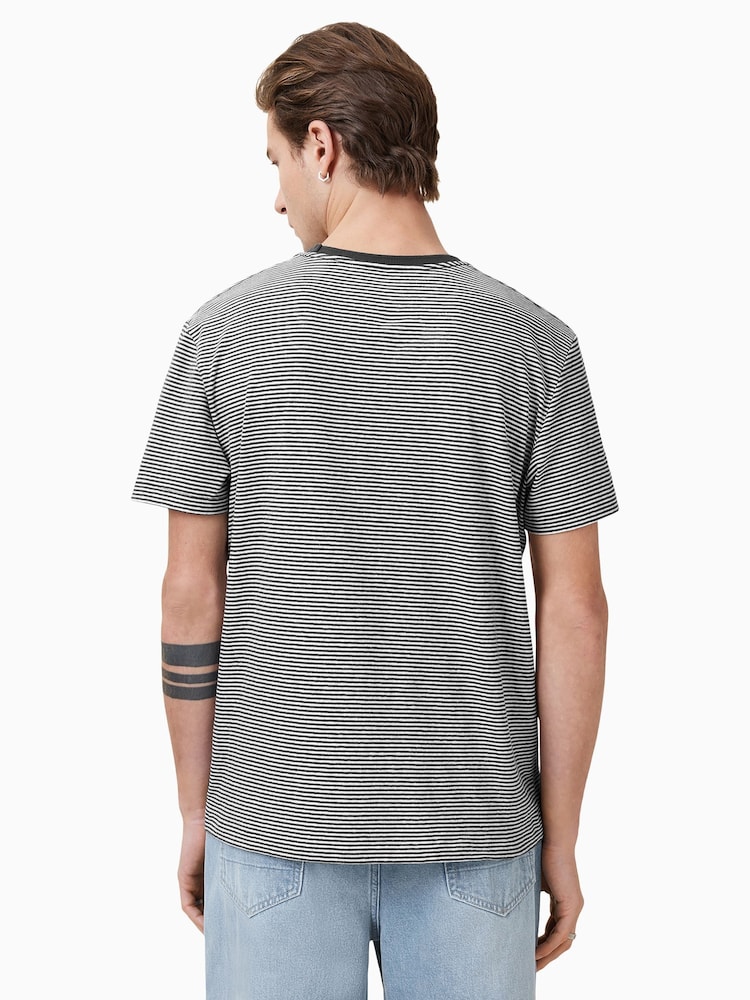 AllSaints Grey Dillon Crew T-Shirt - Image 5 of 6