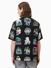 AllSaints Black Gnar Short Sleeve Shirt - Image 3 of 8