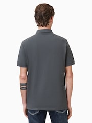Серый - Рубашка поло с короткими рукавами Allsaints Reform - Image 5 of 6