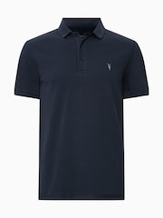 Темно-синий - Рубашка поло с короткими рукавами Allsaints Reform - Image 5 of 5