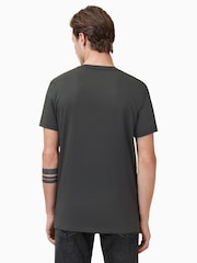 AllSaints Carter Grey Tonic Short Sleeve Crew T-Shirt - Image 4 of 5