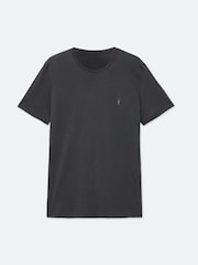 AllSaints Carter Grey Tonic Short Sleeve Crew Neck T-Shirt - Image 8 of 8