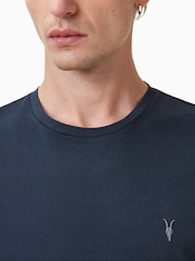AllSaints Navy Blue Tonic Short Sleeve Crew T-Shirt - Image 2 of 5