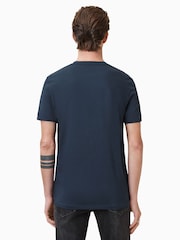AllSaints Navy Blue Tonic Short Sleeve Crew T-Shirt - Image 4 of 5