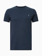 AllSaints Navy Blue Tonic Short Sleeve Crew T-Shirt - Image 5 of 5
