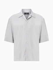 AllSaints Grey Rialto Short Sleeve Shirt - Image 7 of 7