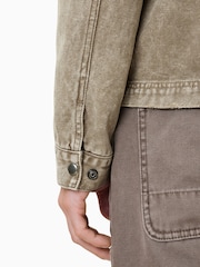 AllSaints Brown Rothwell Washed Jacket - Image 6 of 7