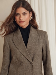 Lipsy Grey Double Breasted Blazer - Image 3 of 5