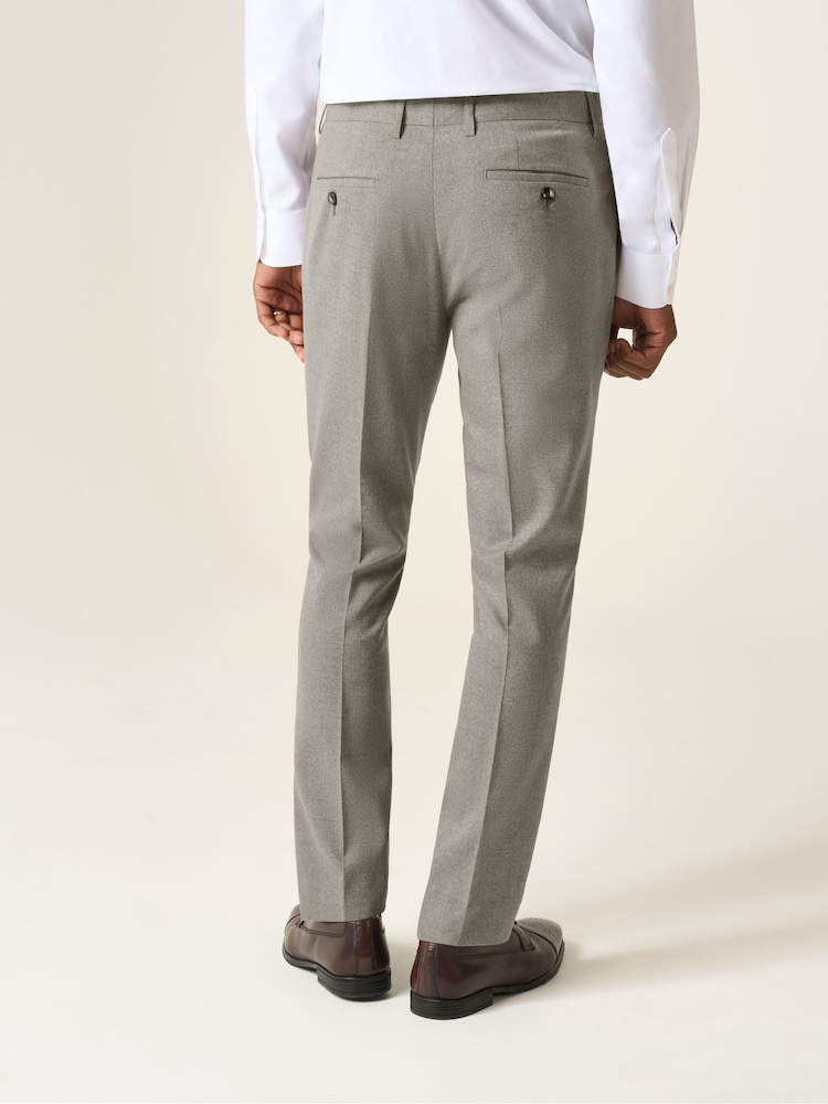 Skopes Natural Tapered Fit Jodrell Tweed Effect Suit Trousers - Image 2 of 4 Skopes Natural Tapered Fit Jodrell Tweed Effect Suit Trousers - Image 2 of 4
