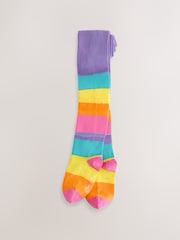 Little Bird by Jools Oliver Multi Rainbow Tights 3 Pack - Image 2 of 6