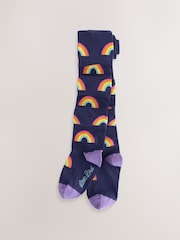 Little Bird by Jools Oliver Multi Rainbow Tights 3 Pack - Image 3 of 6