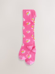 Little Bird by Jools Oliver Multi Rainbow Tights 3 Pack - Image 4 of 6