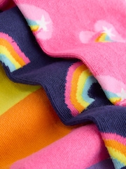 Little Bird by Jools Oliver Multi Rainbow Tights 3 Pack - Image 5 of 6
