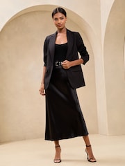 Schwarz - Lipsy Relaxed Longline Tailored Blazer - Bild 5 von 5