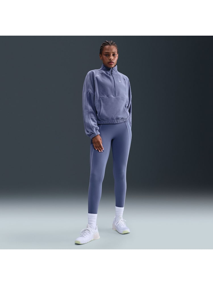 Nike World Indigo Blue One Half Zip Polar Fleece - Image 1 of 5