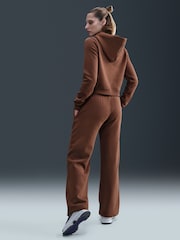 Nike Brown Sportswear Phoenix Fleece Straight Leg Joggers - Image 4 of 5