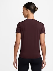 Nike Burgundy Crush One Classic Dri-FIT Short Sleeve Top - Image 2 of 3