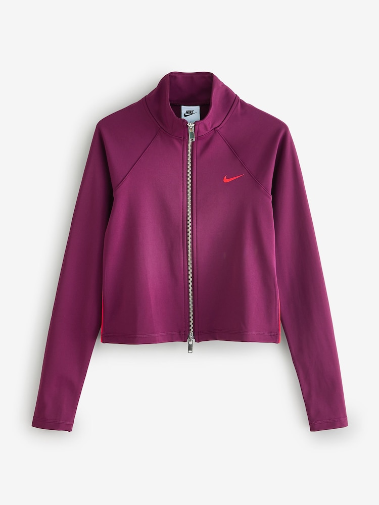 Nike Bordeaux Burgundy Zip Through Sweatshirt Jacket - Image 1 of 1 Nike Bordeaux Burgundy Zip Through Sweatshirt Jacket - Image 1 of 1