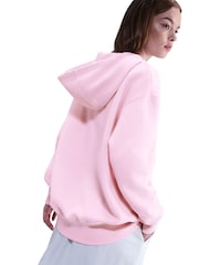 Nike Red Oversized Phoenix Fleece Graphic Logo Hoodie - Image 9 of 10