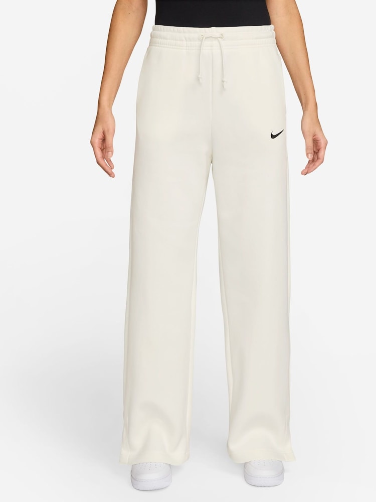 Nike White Sportswear Phoenix Fleece High Waisted Joggers - Image 1 of 3