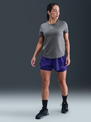 Nike Smoke Grey One Classic Dri-FIT Short Sleeve Top - Image 1 of 5