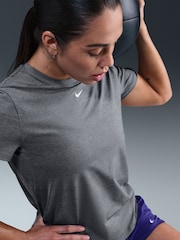 Nike Smoke Grey One Classic Dri-FIT Short Sleeve Top - Image 2 of 5