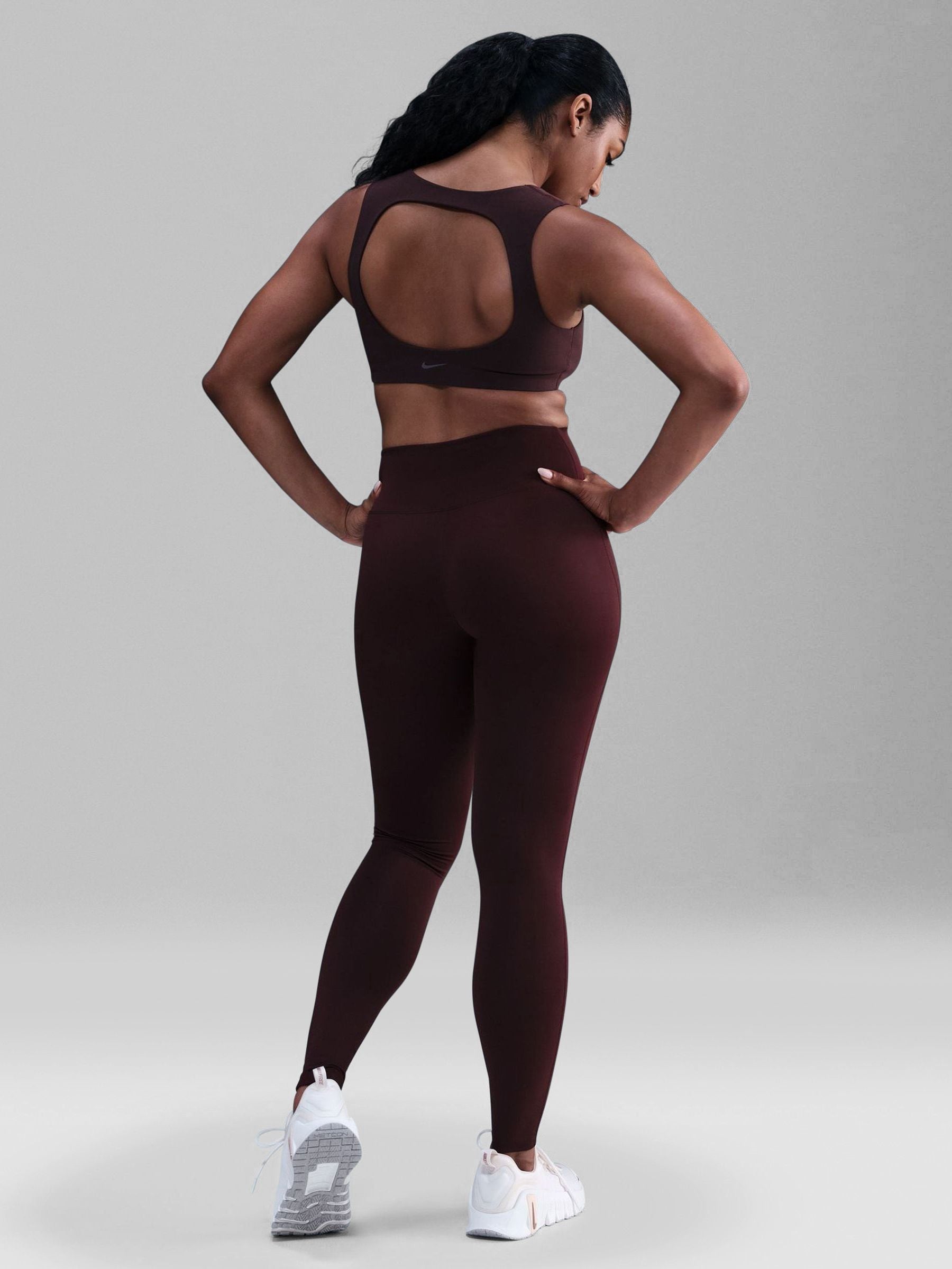 nike running swoosh repeat tights burgundy