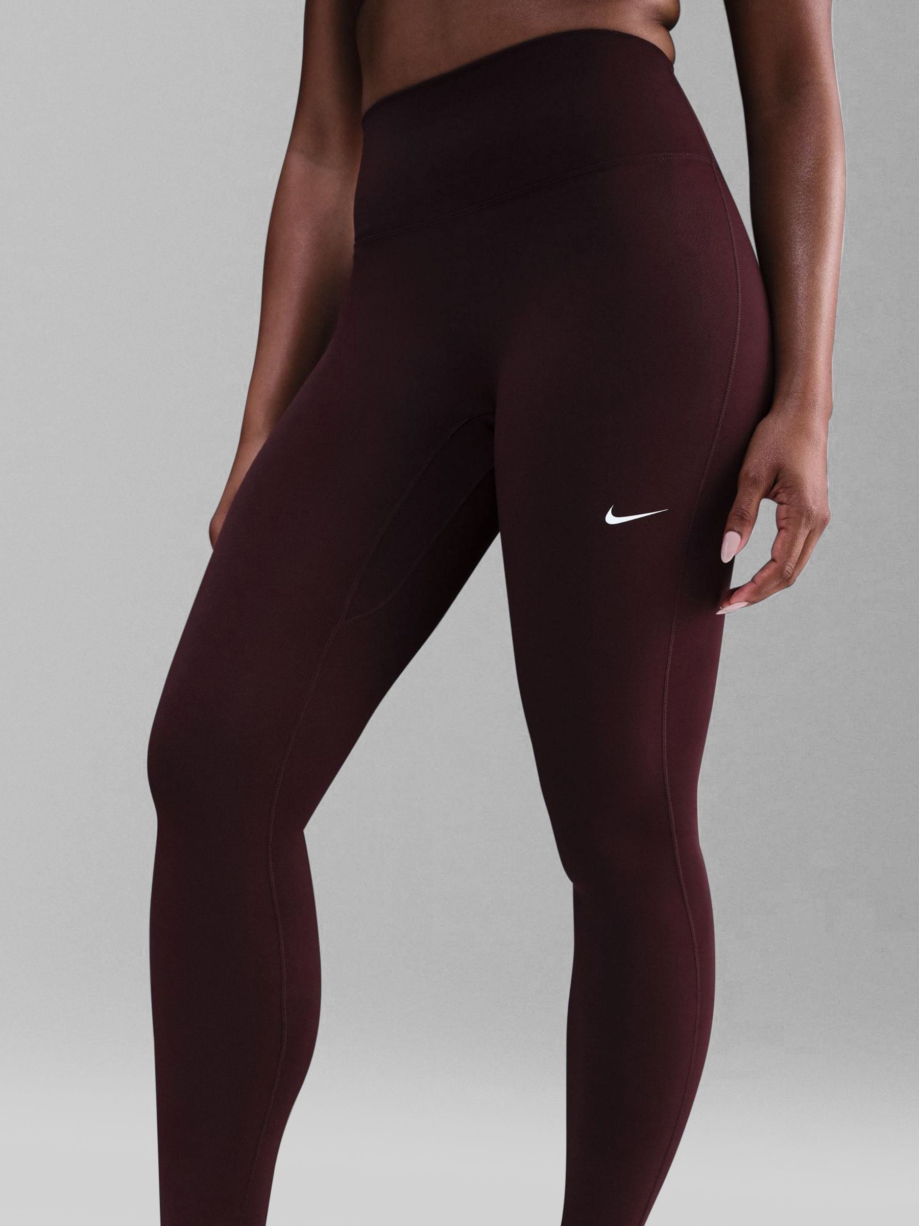 nike running swoosh repeat tights burgundy