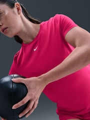 Rush rožnata - Nike One Classic Dri-FIT kratek rokav; s kratkimi rokavi Top - Slika 6 iz 6