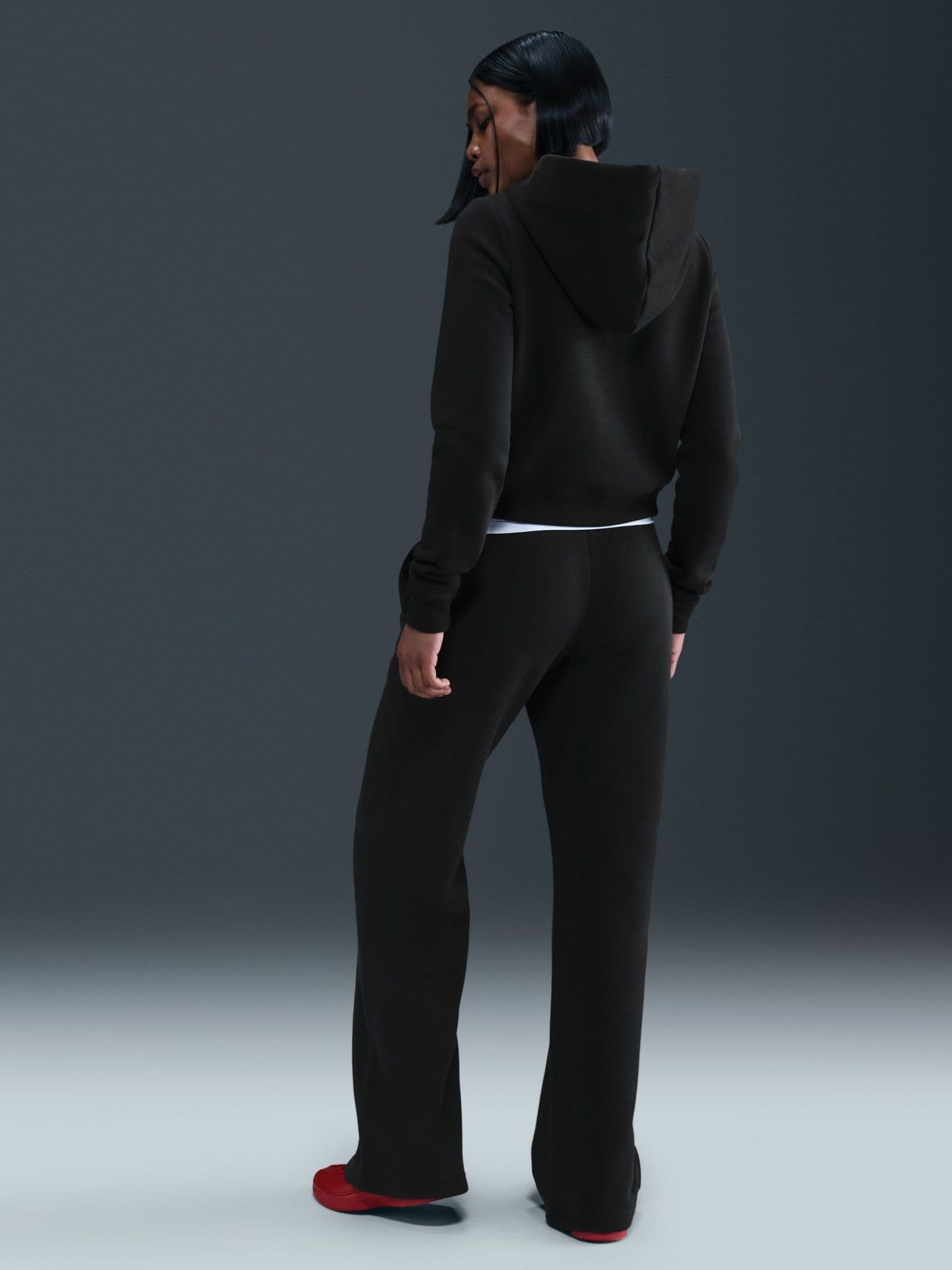 Buy Nike Black Sportswear Phoenix Fleece Straight Leg Joggers from