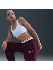 Nike Bordeaux Burgundy Oversized Phoenix Fleece High Rise Graphic Logo Joggers - Image 6 of 6