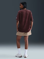 Nike Red Oversized Graphic Print Logo T-Shirt - Image 2 of 5