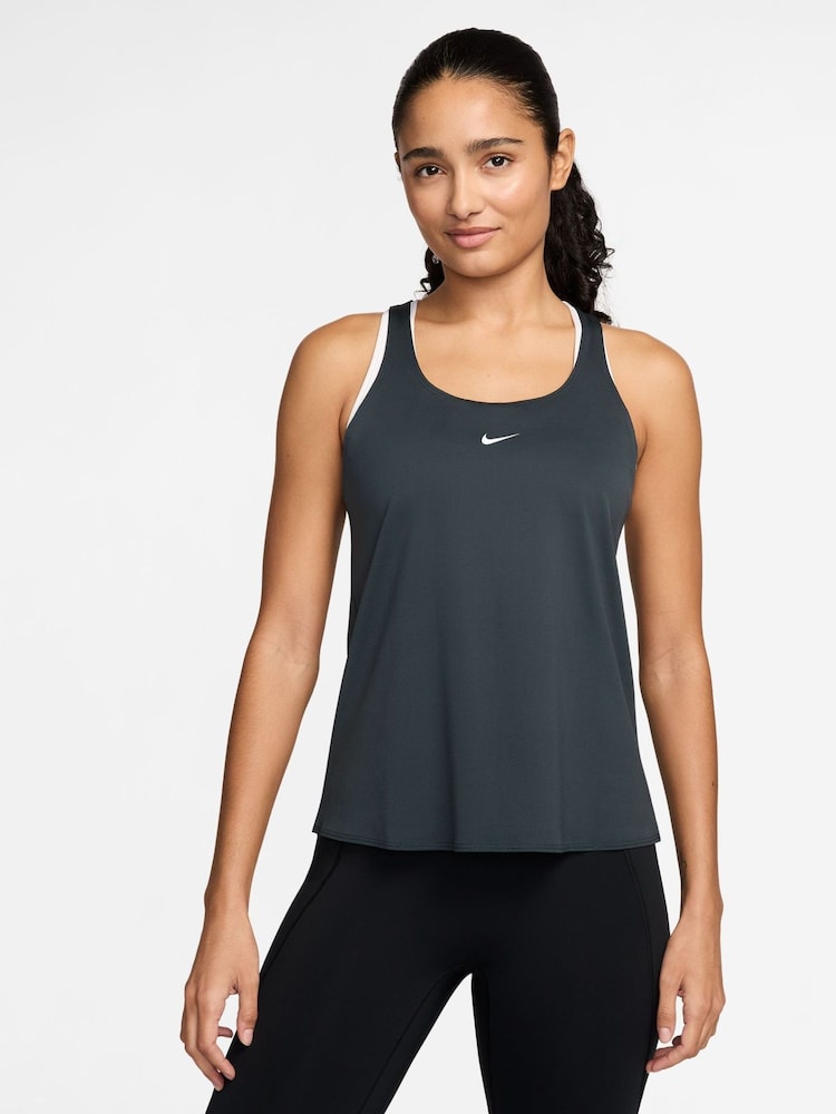 Nike Dark Seaweed Green Pro Dri-FIT Tank Vest Top - Image 1 of 3