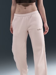Nike Pink Silt Sportswear Phoenix Fleece Straight Leg Joggers - Image 3 of 5