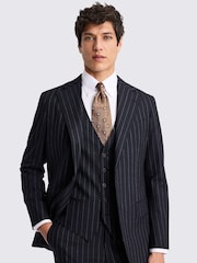 MOSS Blue Italian Tailored Fit Stripe Jacket - Image 4 of 5