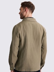 MOSS Green Khaki Wool Shacket - Image 2 of 5