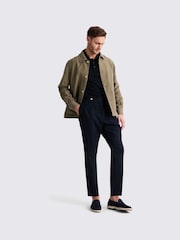 MOSS Green Khaki Wool Shacket - Image 3 of 5